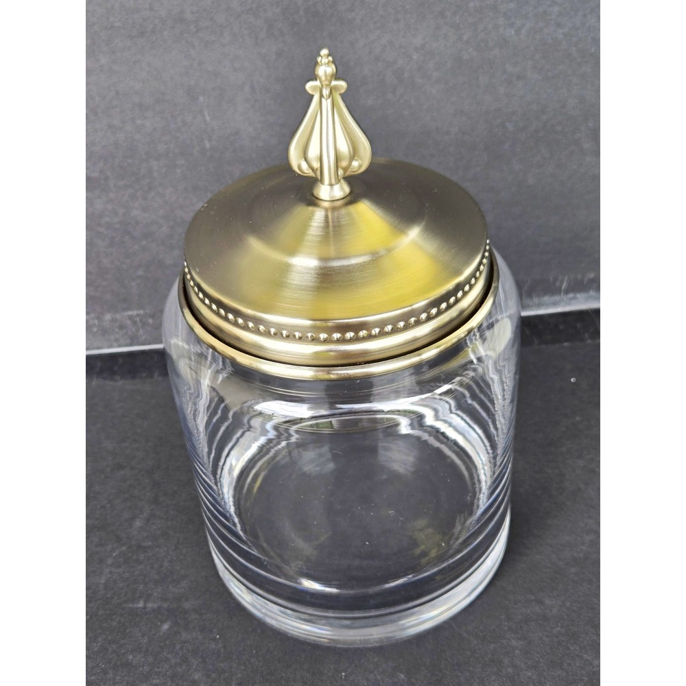 Southern Living at Home "Astoria" Glass Canister with Metal Lid - Small Size